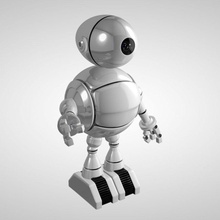 cartoon robot 4d c4d character cinema cinema4d droid fabiovalle3d fi machine model sci space 3d print model - Mito3D
