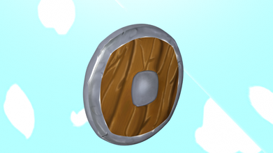 cartoon shield other medieval weapons 3d print model - Mito3D