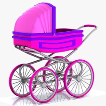 cartoon stroller baby buggy car care carriage carrier carry child device fashion game infant kid model old parenting seat toon toy transport vehicle virtualhorizonstudio wheel 3d print model - Mito3D