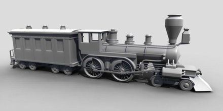 karikatür tren kazan tampon taşıma çizgi film motor fbx ağır endüstriyel lokomotif maya model n yolcu puffer rulo buhar hisse senedi araç vvetalll whis 3d print model - Mito3D
