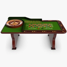 casino rulette table 3d black blackjack chipped dice furnishings game leisure luck model nightlife playing ray recreational roulette royal shiva3d sport stacking v vegas 3d print model - Mito3D