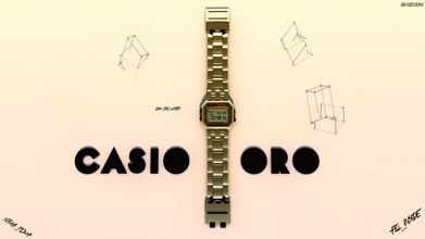 casio Uhr gold Element 3d print model - Mito3D