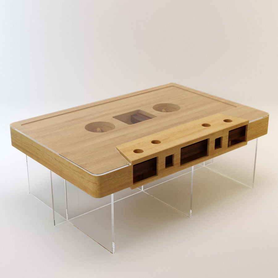 kaset tablo bas kahve çağdaş tasarım yemek mobilyalar mobilya iç model modern teyp vain59 görselleştirme 3D print model - Mito3D