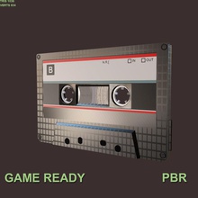 cassette tape audio electronics engine game gamedev gen lower model next pbr player poly prismarium ready 3d print model - Mito3D