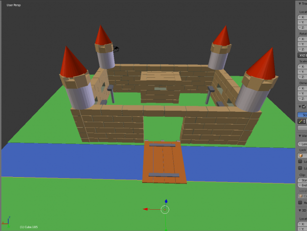 Burg Architektur 3D print model - Mito3D