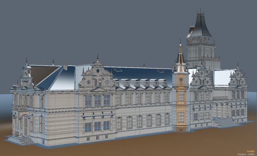 kale mimarlık harika büyük brunonunesdp fantezi devi ev incrible model Sarayı zengin yapısı szabadkgys wenckheim 3D print model - Mito3D