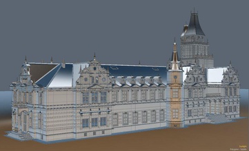 castillo de la arquitectura impresionante grande brunonunesdp fantasía gigant casa incrible modelo palacio rico estructura szabadkgys wenckheim 3d print model - Mito3D