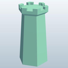 castle v1 kale binalar yazdırılabilir lowpoly 3d print model - Mito3D