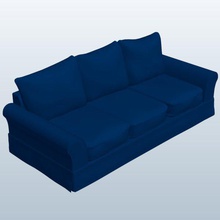sofa casual denim v1 lässig Möbel bedruckbar ist lowpoly 3d print model - Mito3D