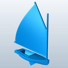 gatto barca v1 cat la le navi seacraft stampabile lowpoly 3d print model - Mito3D