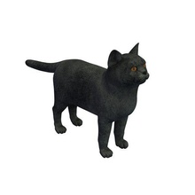 cat v1 british shorthaired animals printable lowpoly 3d print model - Mito3D