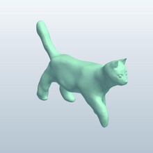 cat v3 animals printable lowpoly 3d print model - Mito3D