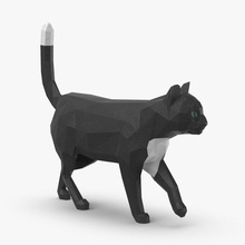 kedi yürüyüş hayvan karikatür çizgi film komik sevimli yavrusu kitty model köpek royalmix tomcat toon 3d print model - Mito3D