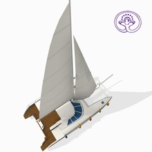 katamaran tekne sahil ticari balık gardiyan askeri model motorbot donanma okyanus devriye port yelkenli deniz güvenlik nakliye 3d şirin ulaşım tug araç gemi 3d print model - Mito3D