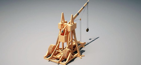 catapulta artilharia catapultando johnblackmore medieval modelo projétil o cerco trebuche a guerra arma 3d print model - Mito3D