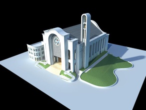 de la catedral arquitectura edificio casazza3d iglesia exterior histórico interior punto referencia modelo modo edad los religiosos estructura 3d print model - Mito3D