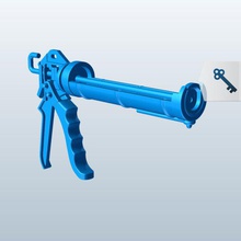 pistola de calafetagem v1 arma as ferramentas equipamento printable lowpoly 3d print model - Mito3D