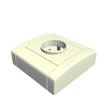 cee 7 16 female wall socket v3 11596 716 electronics printable lowpoly 3d print model - Mito3D