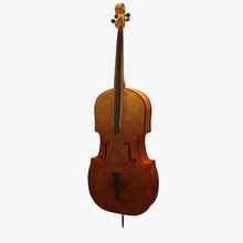 cello v01 musical instruments printable lowpoly 3d print model - Mito3D