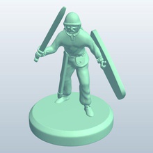 celtic warriorsword shield v2 il guerriero spada persone stampabile lowpoly 3d print model - Mito3D
