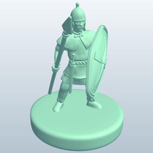 celticwarriorspear v1 celtic warrior spear people printable lowpoly 3d print model - Mito3D