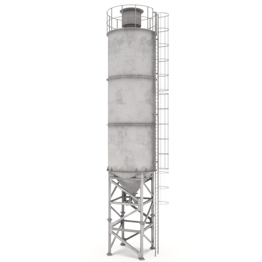 silo di cemento edificio il chimica concreto fabbrica grano industriale industria infrastruttura luspenzia produzione miscelatore modello parti la pianta serbatoio insilato archiviazione torre 3D print model - Mito3D