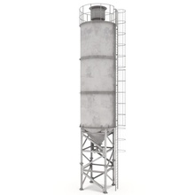cimento silo prédio química concreto fábrica de grãos industrial indústria infra-estrutura luspenzia fabrico mixer modelo partes planta reservatório silagem armazenamento tanque torre 3d print model - Mito3D