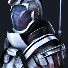 centurio armadura astronauta o personagem os caras humanos do sexo masculino homem modelo rowoss sci fi gratuito scifi arma 3d print model - Mito3D