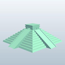 tören platform sunak v1 piramit mimarlık yazdırılabilir lowpoly 3d print model - Mito3D