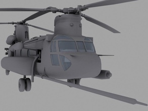ch-47e soa us special forces transport helicopter game model 47 47e air aircraft airplane american army ch ch47 chopper force military navy petr005 plane state united usa 3d print model - Mito3D