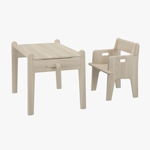 ch410 ch411 table chair - hans j wegner carl danish furnishings furniture hansen model nstudio scandinavian son 3d print model - Mito3D