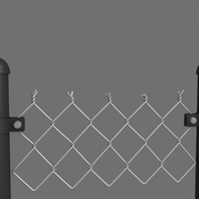 chain link fence 3ds architecture barbed chainlink constructor elements guntarslv model obj partition repeating wall wire 3d print model - Mito3D