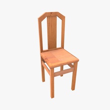 chair dining furnishings furniture indoor model office room saulstudioza seat wooden 3d print model - Mito3D