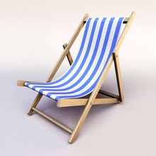 Stuhl Strand deck folding Einrichtung Möbel Modell Pool -/ entspannen Sitz warlockgraphics Holz 3d print model - Mito3D