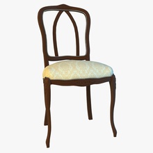 chaise de salle à manger président classique sombre l'ameublement le mobilier mahus modèle vieux style bois 3d print model - Mito3D
