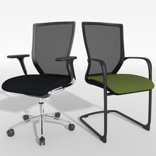 cadeira office 3d 3ds poltrona o preto google chrome conferência contemporânea tecido mobiliário móveis couro luxo modelo moderno sidiz stl textura ultra vgreso 3d print model - Mito3D