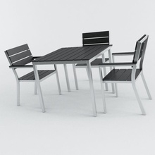 cadeiras e mesa varanda cadeira beber de comer alimentos mobiliário móveis jardim jefferson069 modelo moderno office pátio restaurante tabela terraço 3d print model - Mito3D