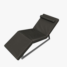 chaise longue v2 de la salon le mobilier imprimable lowpoly 3d print model - Mito3D