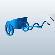 chariot v1 die Beförderung Transport bedruckbar ist lowpoly 3d print model - Mito3D