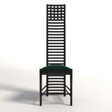 charles rennie mackintosh hill house chair architecture ashwood cl contemporary design dining furnishings furniture hillhouse interior leather queizer wood 3d print model - Mito3D
