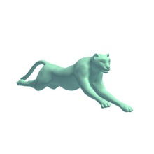 cheetah v1 animals printable lowpoly 3d print model - Mito3D