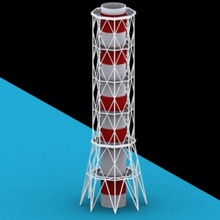 tchernobyl de l'architecture l'atome atomique la cheminée usine neolight les neutrons le nucléaire nuke l'usine plutonium puissance rayonnement radioactives réacteur structure turbine l'uranium navire déchets 3d print model - Mito3D