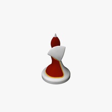 chess pawn v2 toys printable lowpoly 3d print model - Mito3D