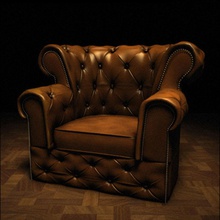 chesterfield cadeira 3d poltrona clássico o design inglês mobiliário móveis henningb couro lounge max maya modelo objecto de idade assento 3d print model - Mito3D