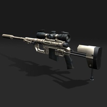 cheytac m200 intervention sniper rifle army creativecg fusil game gun lower model modern ops poly scope weapon 3d print model - Mito3D
