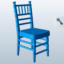 la chaise de chiavari v2 président le mobilier imprimable lowpoly 3d print model - Mito3D