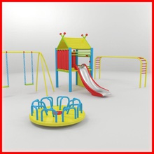 Kinder-Spielplatz Architektur Kind garjanis Art Freizeit Modell Spielplatz playhouse s spinner sport Struktur swing - Spielzeug 3d print model - Mito3D