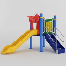 çocuk oyun alanı slayt hayvan mimarlık çapraz fil escorrega escorregador esphera zemin anaokulu model açık otopark parquinho oynuyor kayar oyuncak sanal 3d print model - Mito3D