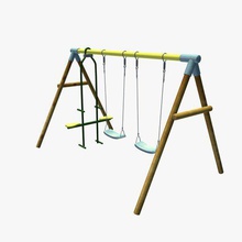 childrenswingset v1 swing set1 ao ar livre printable lowpoly 3d print model - Mito3D