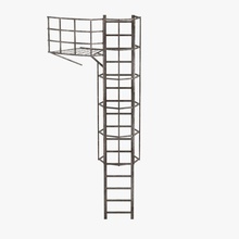 chimney ladder 2 bescec building energy factory fuel gas heavy industrial industry model oil parts petrol petroleum piping plant power refinery rig site stairs station step 3d print model - Mito3D